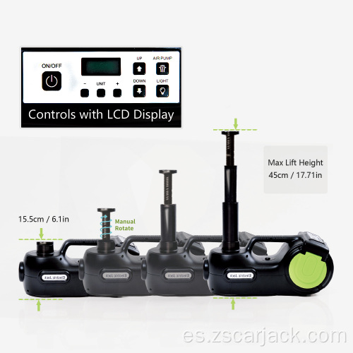 Kit de gato hidráulico eléctrico para coche con pantalla digital DC12V